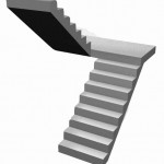 П-образная бетонная лестница